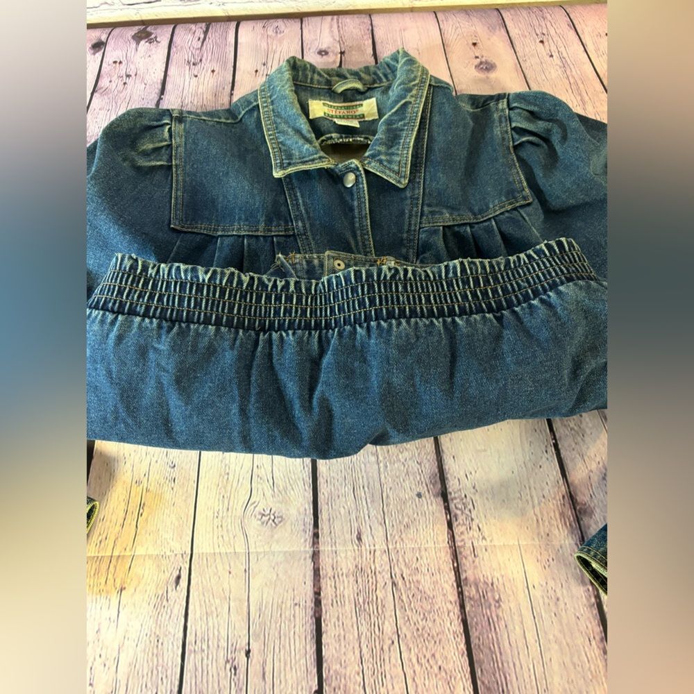 Vintage International Stefano Sportswear Retro 90’s Streetwear Jean Jacket S - Picture 8 of 8